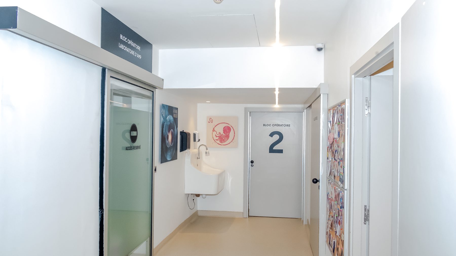 Accès sécurisé au bloc opératoire et au laboratoire d'AMP